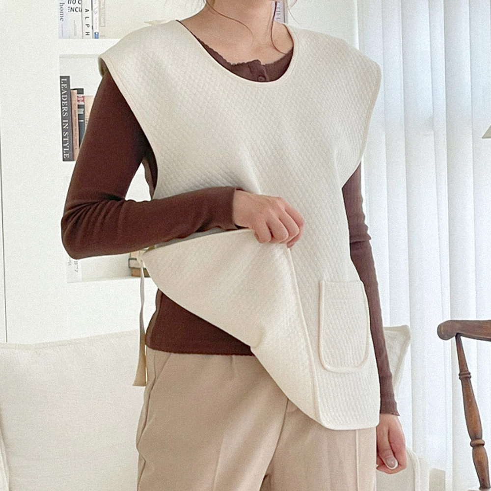 [베이비소풍] 엄마 턱받이 시그니처 노블 포켓 올데이핏 / 앞치마 침받이 수유 트림 패드