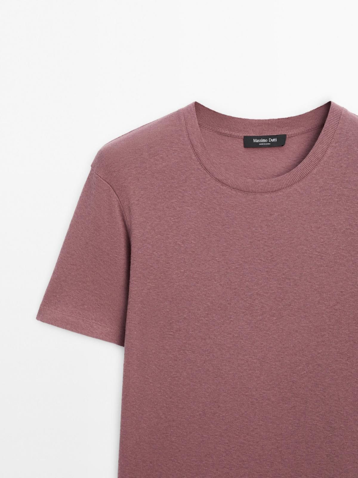 마시모두띠 베이직 코튼블렌드 루즈핏 반팔 티셔츠 6282/106 DUSTY PINK - 상세 이미지 2