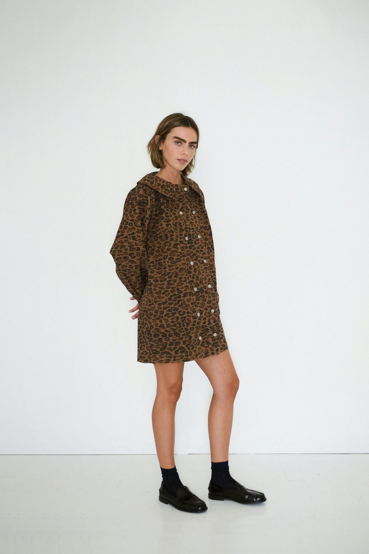 타이니코튼 모카 애니멀프린트 미니 원피스 AW25-650S37 ONE COLOR - 상세 이미지 3