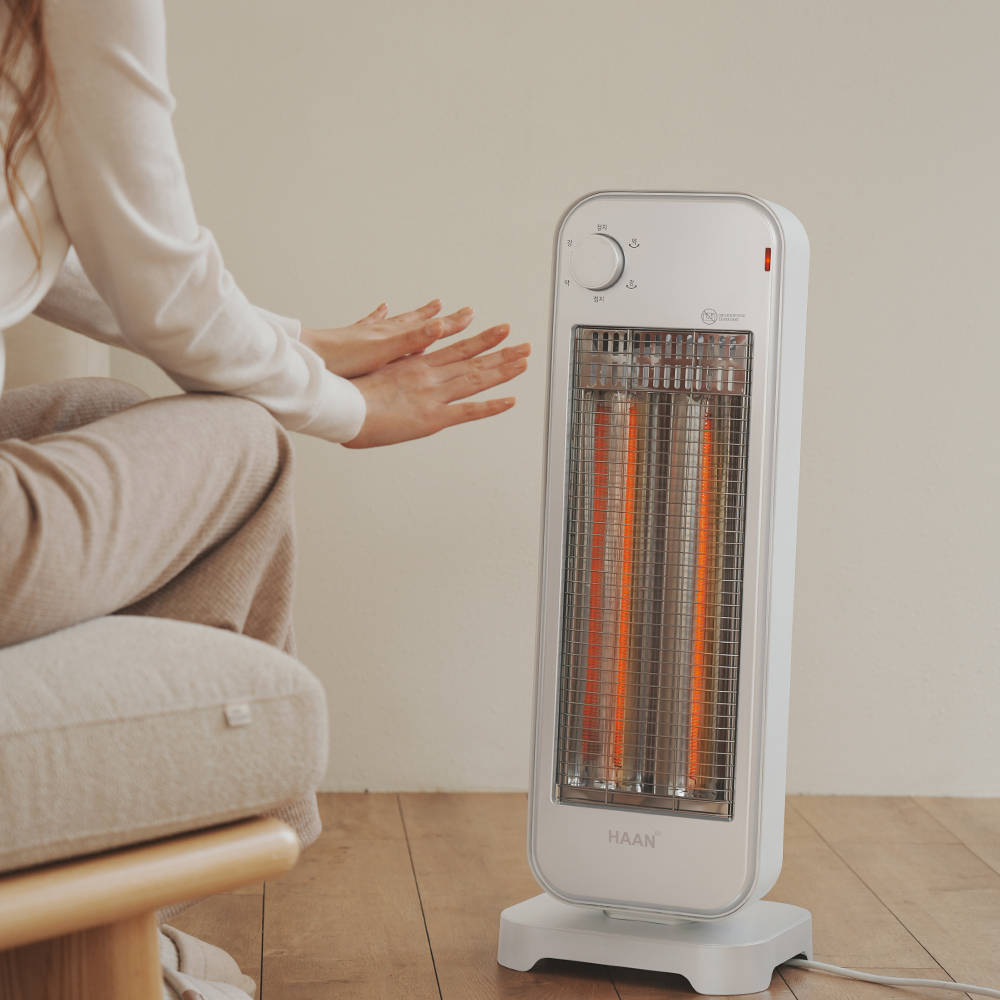 사무실 카본히터 전기난로 히터 온열기 난방기 전기스토브 Q3500 화이트