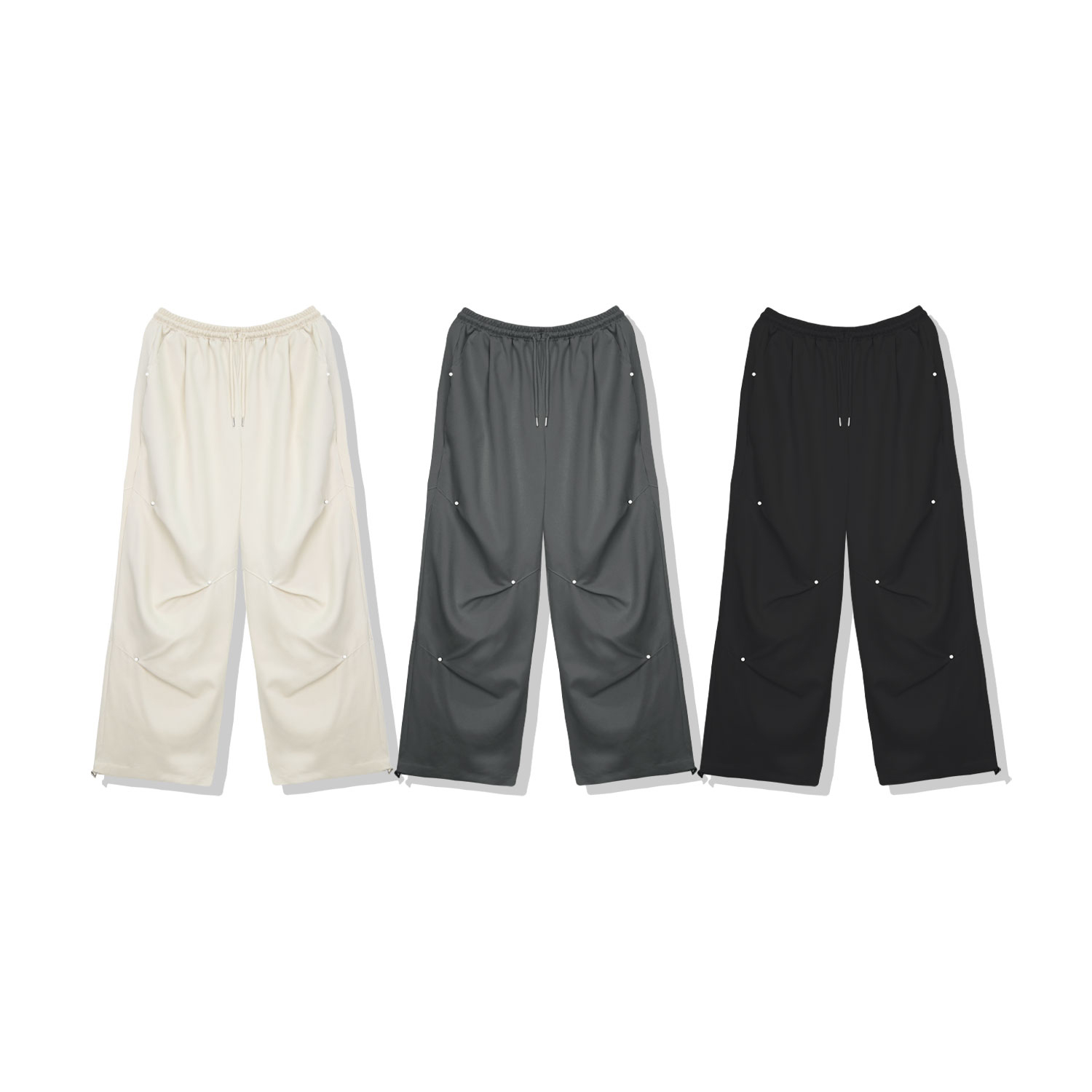 1+1 벌룬팬츠 파라슈트팬츠 통큰바지 남자와이드바지 - 상세 이미지 5