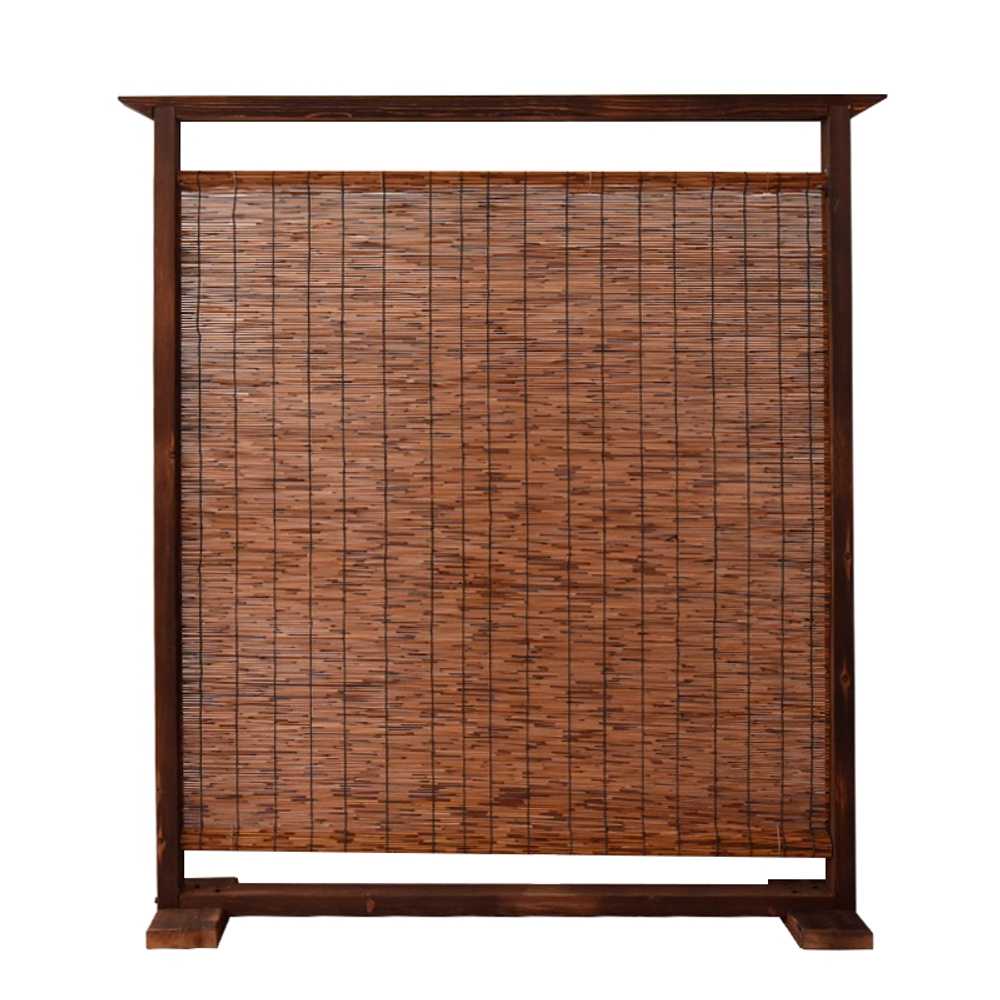 한식집 파티션 전통 인테리어 공간 분리 원목 가림막 1.5m x 0.9m(탄화) 이미지 6