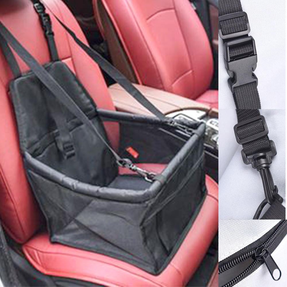 차량용 반려견 카시트 안전 지퍼 애완견 보호 바스켓
