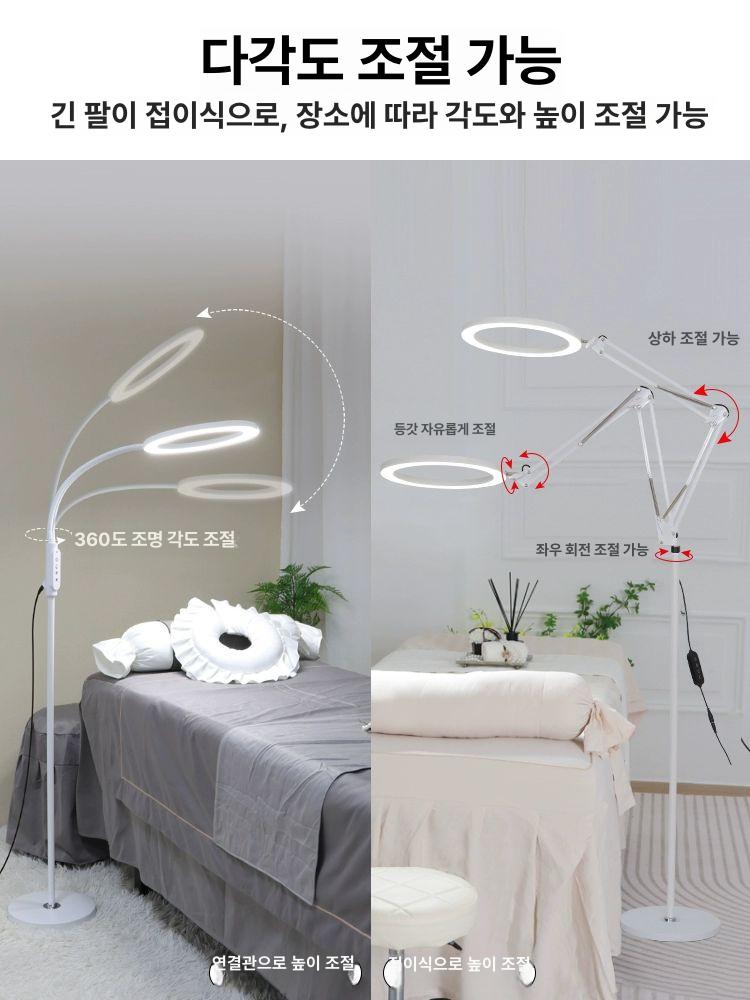 속눈썹 반영구조명 네일 반영구 미용 미포함 접이식 문라이트조명 전구가 되어 링라이트 피부과 화이트+36W 밝기 색상 A - 상세 이미지 2