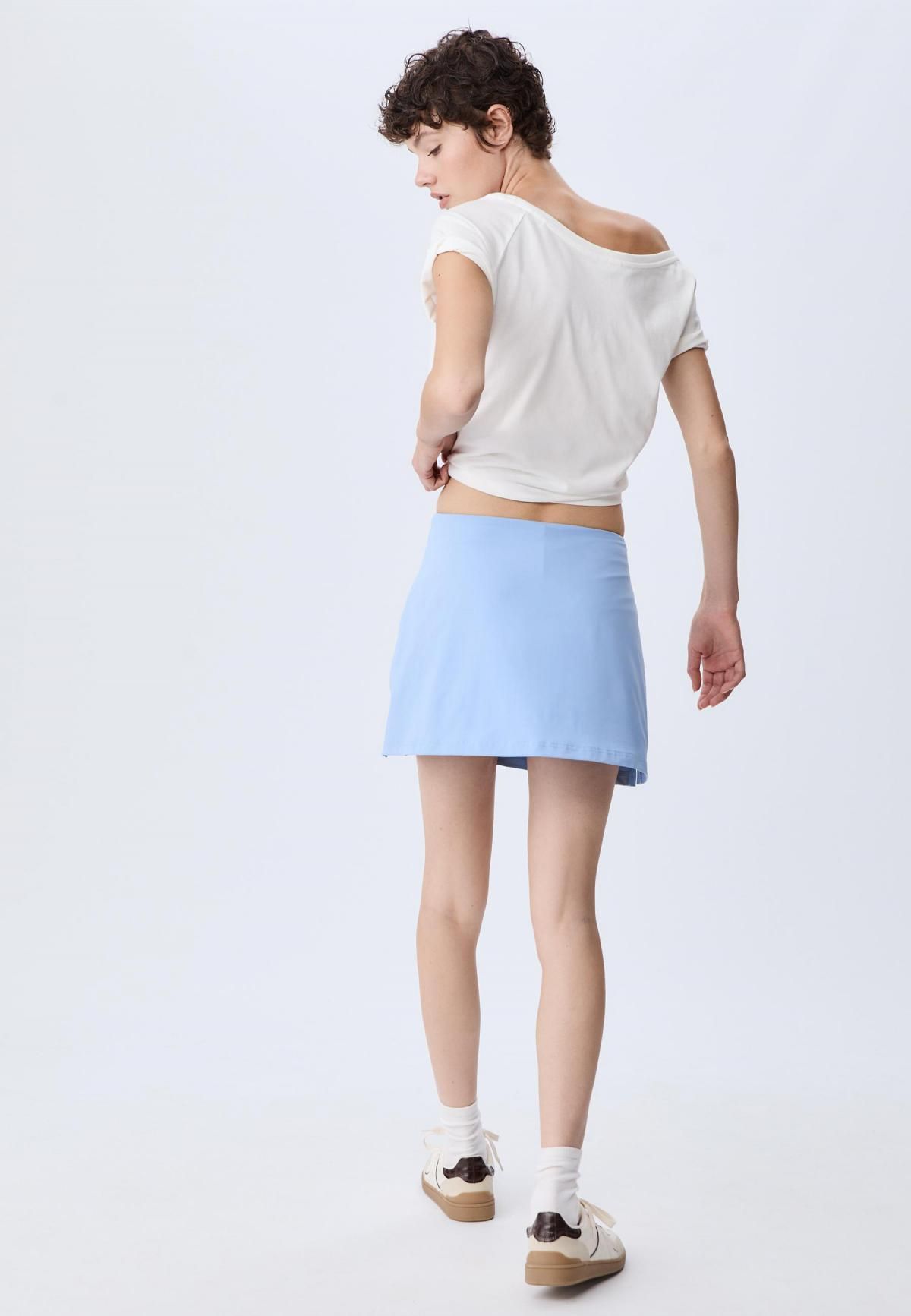 스트라디바리우스 테크니컬 스트레치 미니 스커트 팬츠 7759/515 SKY BLUE - 상세 이미지 5