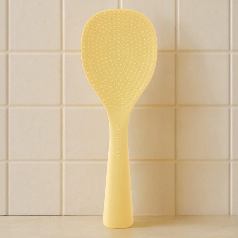 실리프랑 실리콘주걱 스탠드 밥주걱 미니 스푼 볶음 스파츌라 조리도구 버터옐로우 제품 이미지