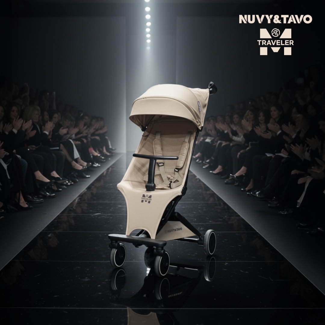 [누비앤타보] NUVY 트래블러M 여행용 트라이크 초경량 기내반입형 폴딩 베이지