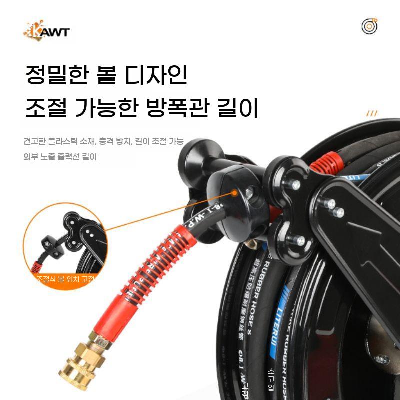 고압 세차 호스 분사기 청소 물호스 워터 파이프 자동 워터릴 구리스 커플러 중장비 - 상세 이미지 4
