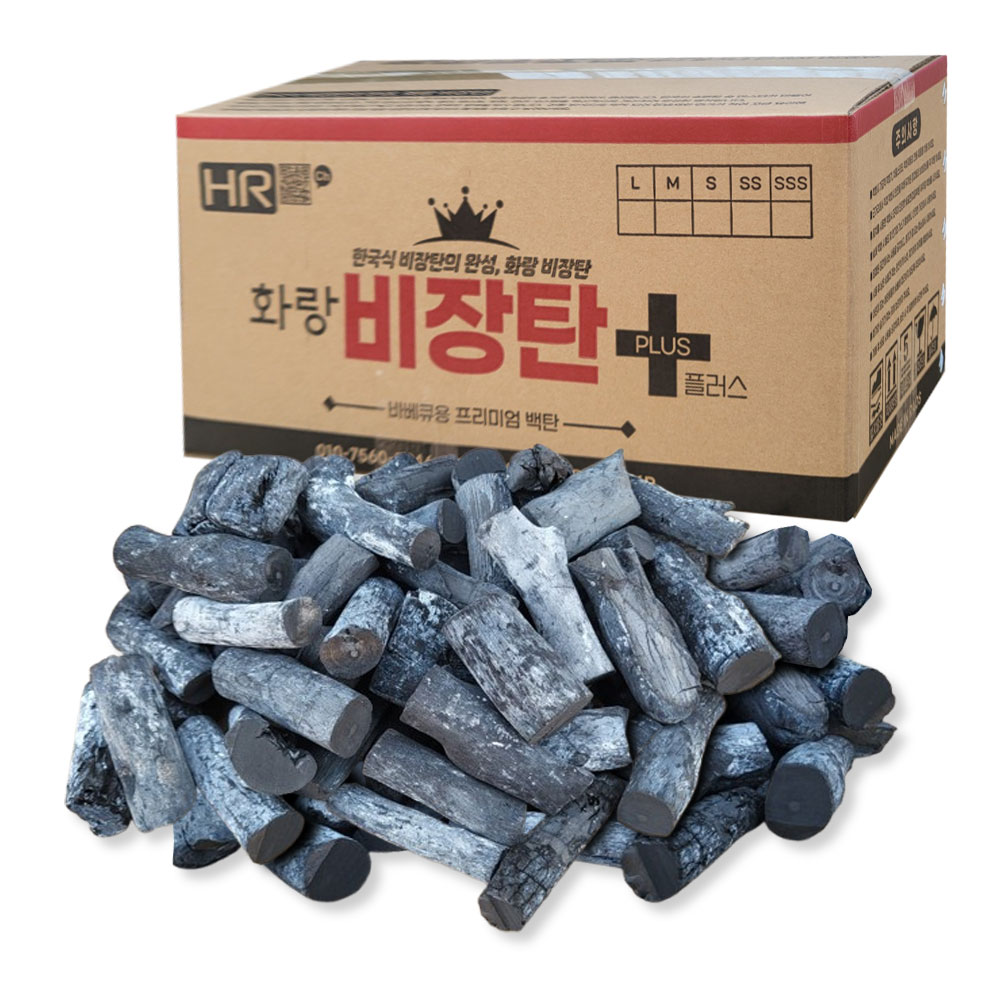 화랑 비장탄 SS 마이띠유 라오스 백탄 참숯 캠핑 바베큐용 10kg, 1개
