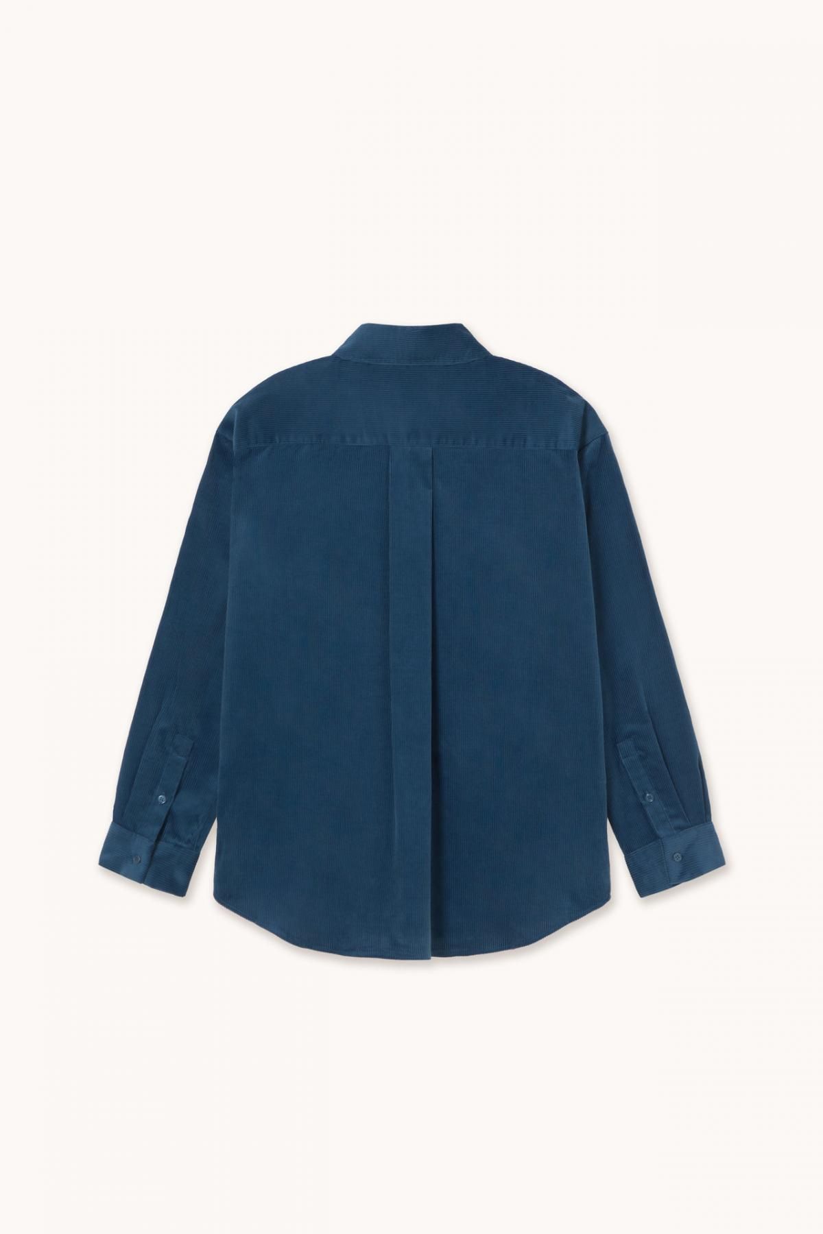 타이니코튼 코듀로이 라이트네이비 긴팔 셔츠 AW25-739L16 ONE COLOR - 상세 이미지 2