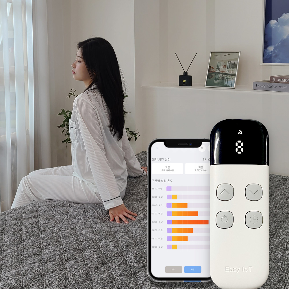 한일 카본 탄소매트 전자파없는 전기 온열매트 장판 2인용 1인용 MS 그레이