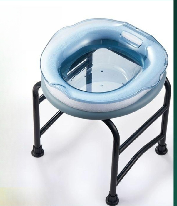 좌욕의자 가정용 좌훈기 대야 훈증기 성인 좌욕기 2500ml 블루 대형 - 상품 이미지