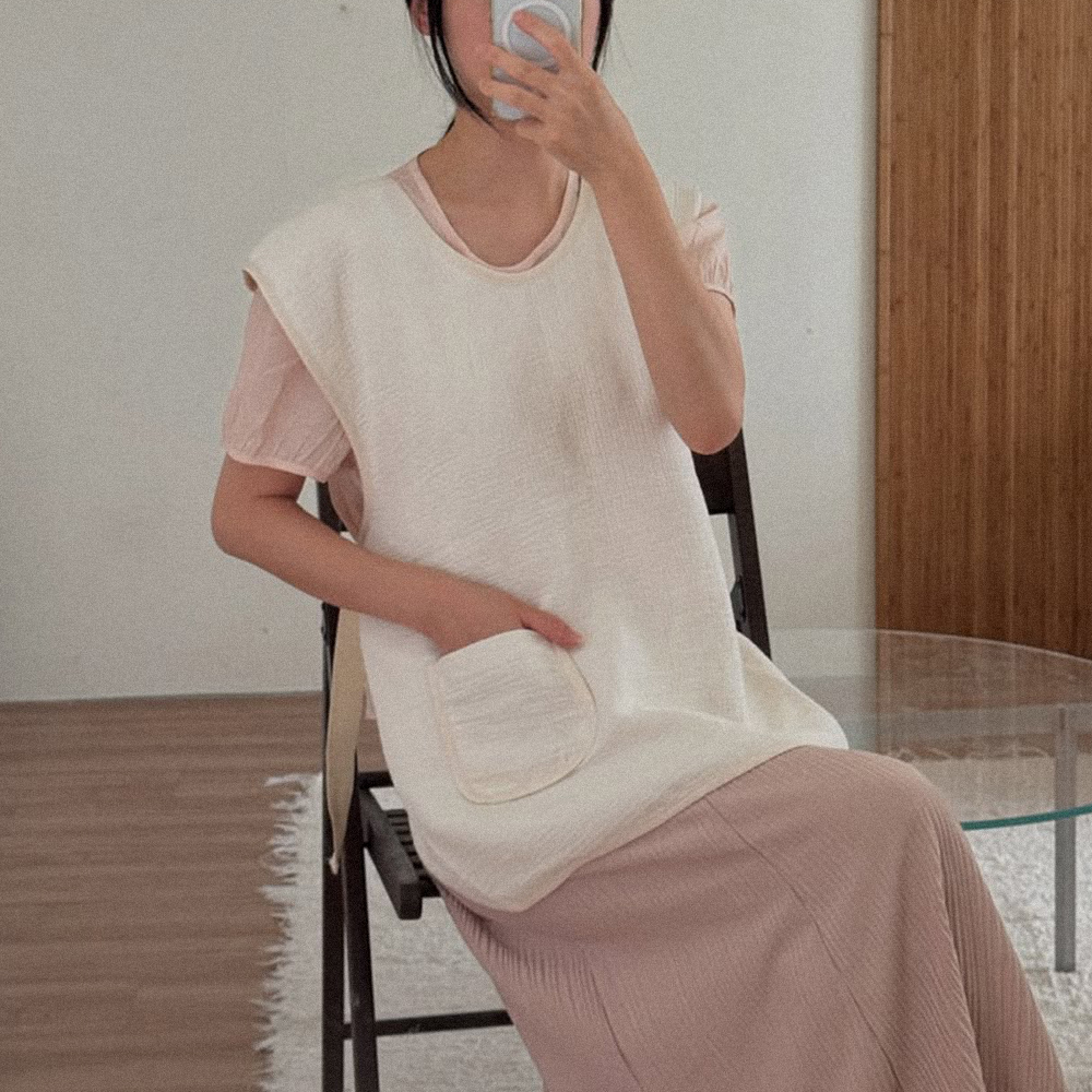 [베이비소풍] 엄마 턱받이 시그니처 노블 포켓 올데이핏 / 앞치마 침받이 수유 트림 패드