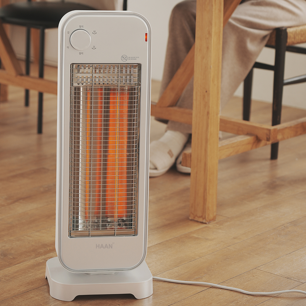 한경희 자동좌우회전 프리미엄 2단 카본 전기히터 HAAN-Q3500 화이트