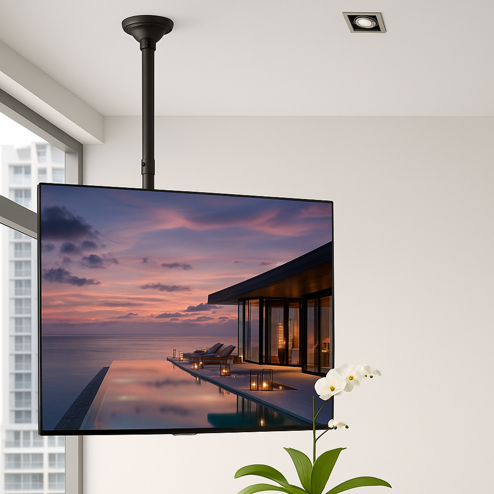 천장 브라켓 상하 좌우 각도조절 TV 거치대 139cm (55인치) - 상품 이미지