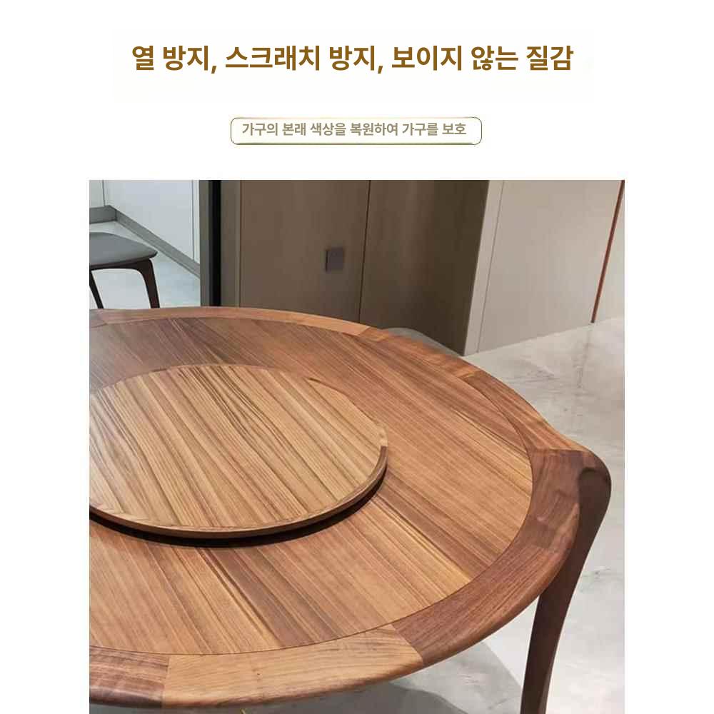 테이블 보호 필름 내열성 접착력 식탁 항균항바이러스 무광 원목 크리스탈 필름 럭셔리에디션 120x120cm - 상세 이미지 2