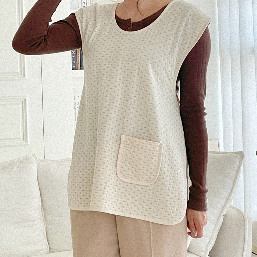 [베이비소풍] 엄마 턱받이 시그니처 노블 포켓 올데이핏 / 앞치마 침받이 수유 트림 패드