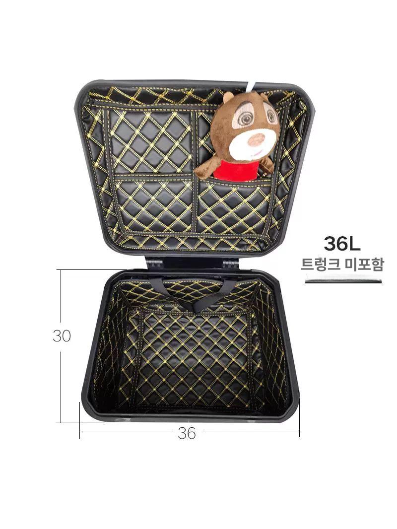 탑박스 내피 오토바이 트렁크박스 안쪽 내부 안감 배달통 라이너 리어백 내부천 36L 상하 패드 36x30x22cm - 상세 이미지 3