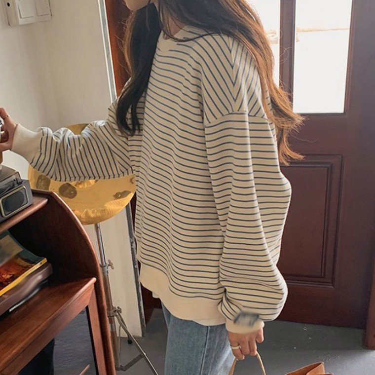 착한가격 소프트 스트라이프 맨투맨 - 메인 이미지