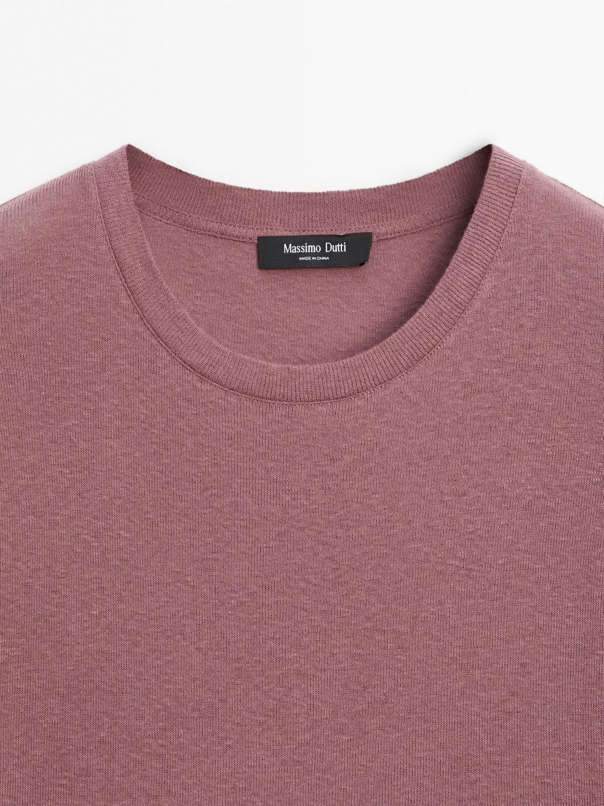 마시모두띠 베이직 코튼블렌드 루즈핏 반팔 티셔츠 6282/106 DUSTY PINK - 상세 이미지 5