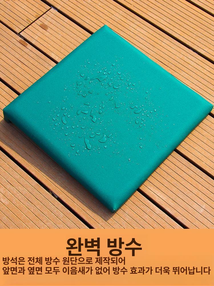 계단 쿠션 벤치 방석 카페 키높이 야외 의자 L자형 퍼플 메인 40x38cm 3cm 두께 3cm - 상세 이미지 4