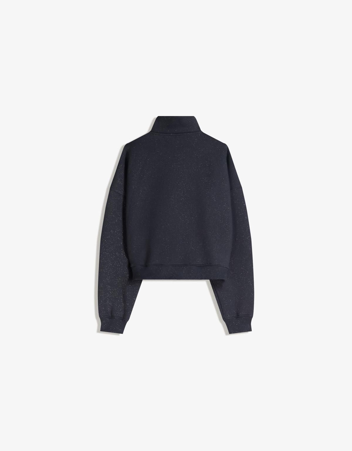 버쉬카 글리터 베이직 집업 스웨트셔츠 7176/187 NAVY - 상세 이미지 3