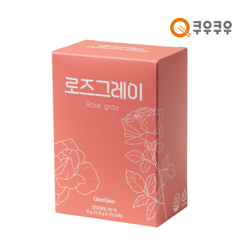 쿠우쿠우 수줍은 로즈그레이 허브차 10티백 - 상품 이미지