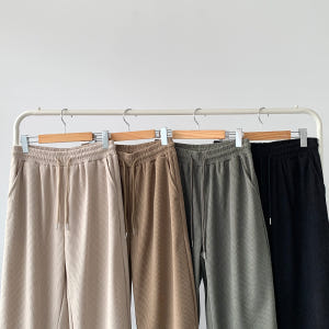 [1+1] 남자 코듀로이 바지 밴딩 와이드팬츠 착용 후기 | 사이즈/핏 총정리 - 상품 이미지 4