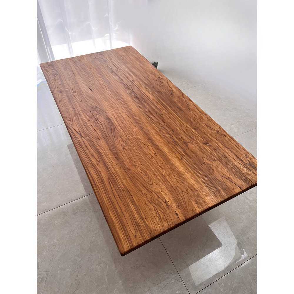 원목 상판 식탁용 맞춤 제작 내추럴 원목 가구 자재 평면형 120x70x3cm - 상품 이미지