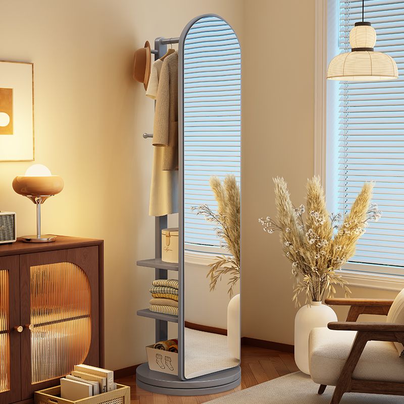 전신거울 티셔츠옷걸이 상의옷걸이 와이셔츠옷걸이 투명 논슬립옷걸이 원목옷걸이 니트 슬림 정장 미디엄 스퀘어 화이트(풀리) - 상세 이미지 3