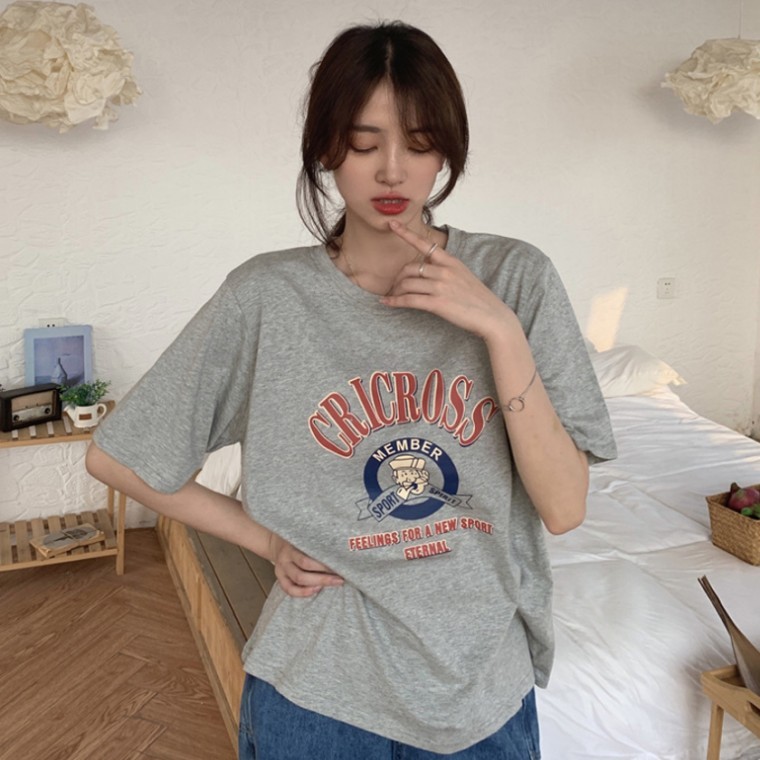 코지 내츄럴 썸머 루즈핏 티셔츠 - 상품 이미지