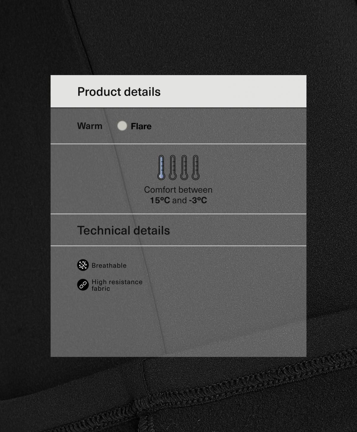 오이쇼 테크니컬 기모 플레어 하이웨이스트 팬츠 4019/230 BLACK - 상세 이미지 2