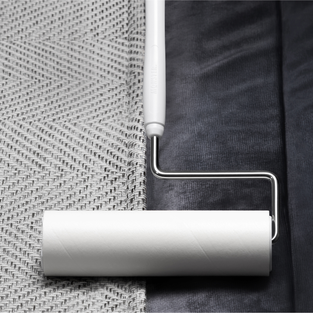 몬스터 겔 사선컷팅 돌돌이 테이프클리너 3D 엠보싱 초강력 먼지제거 숏핸들+거치대+리필2P 세트 이미지 4