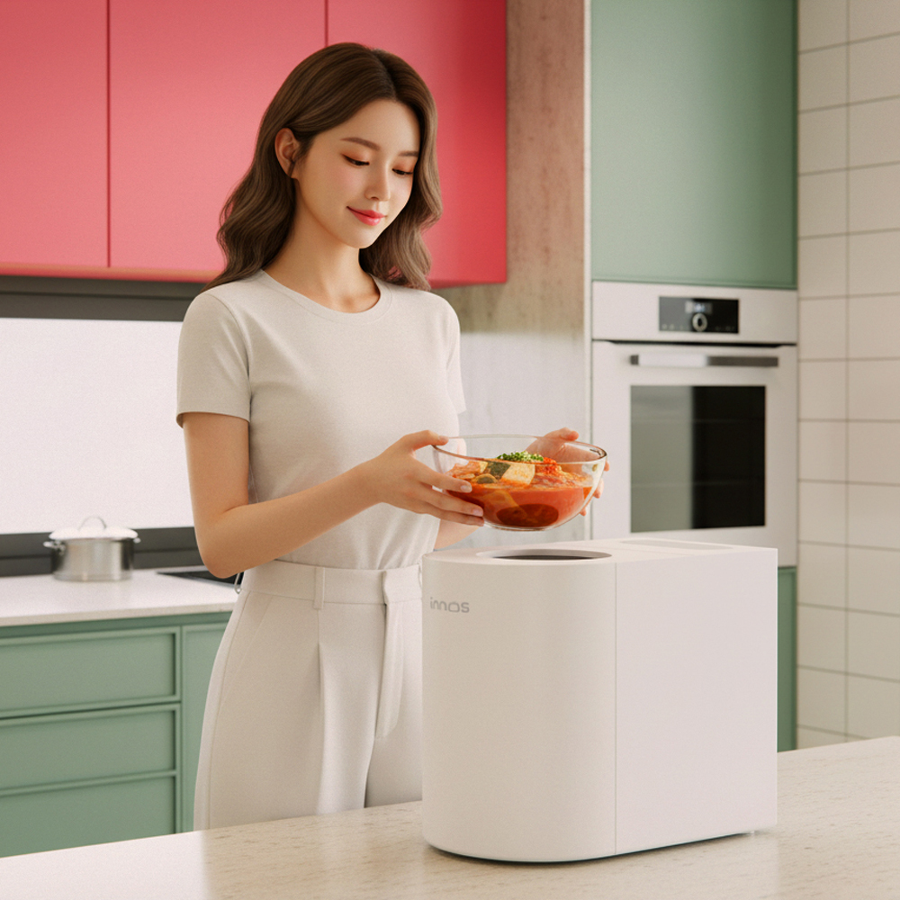 이노스 스마트 음식물처리기 4.5L 대용량 가정용 자동시간조절 건조기 분쇄기 FIT450