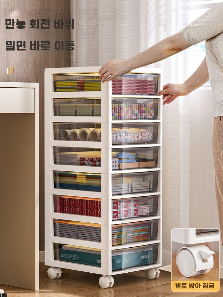 서류수납서랍 캐비닛 A4사무용 책상정리함 학생용 다층 - 상세 이미지 5
