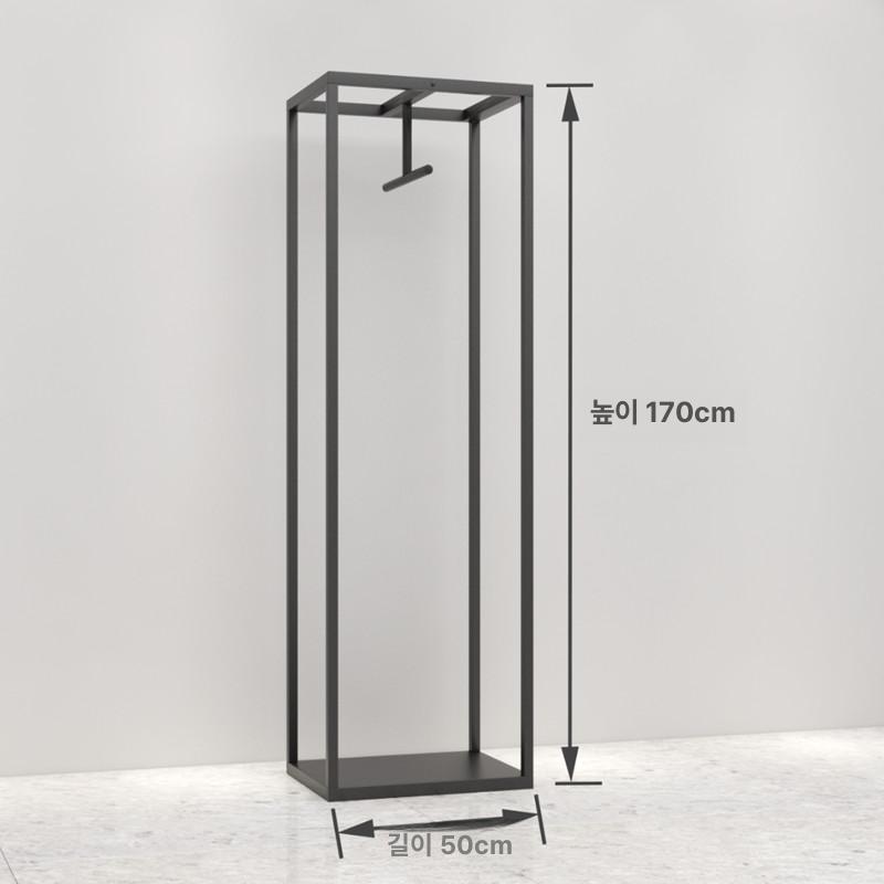 웨딩드레스 높은 행거 진열 골드 디스플레이 스탠드 전면 패널 측면 100x40x160cm 공식 표준 구성 - 상세 이미지 2
