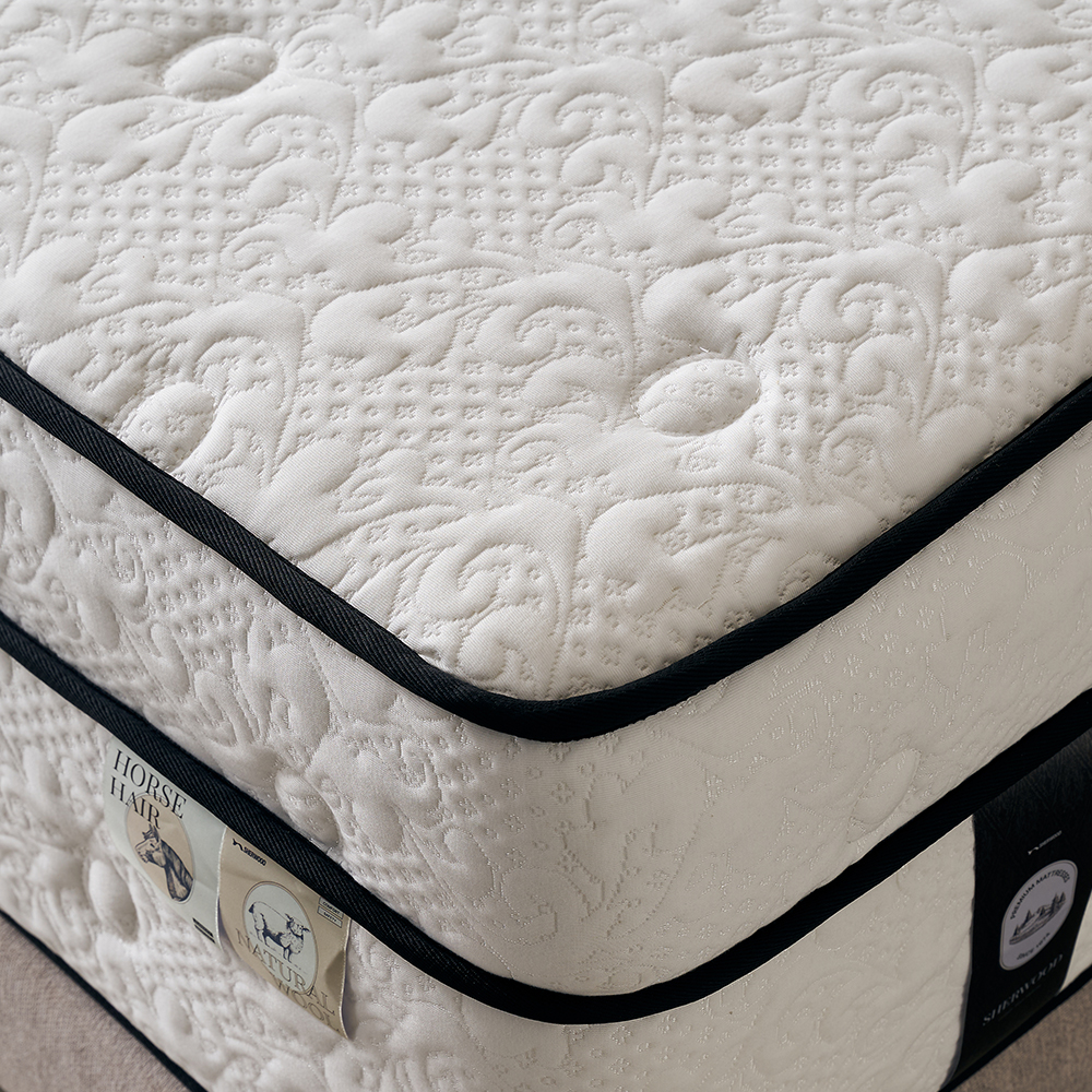 쉐우드가구 카발리 CAVALLI 말총 양모 독립/포켓 스프링 매트리스 44cm, LK(라지킹) - 상세 이미지 5