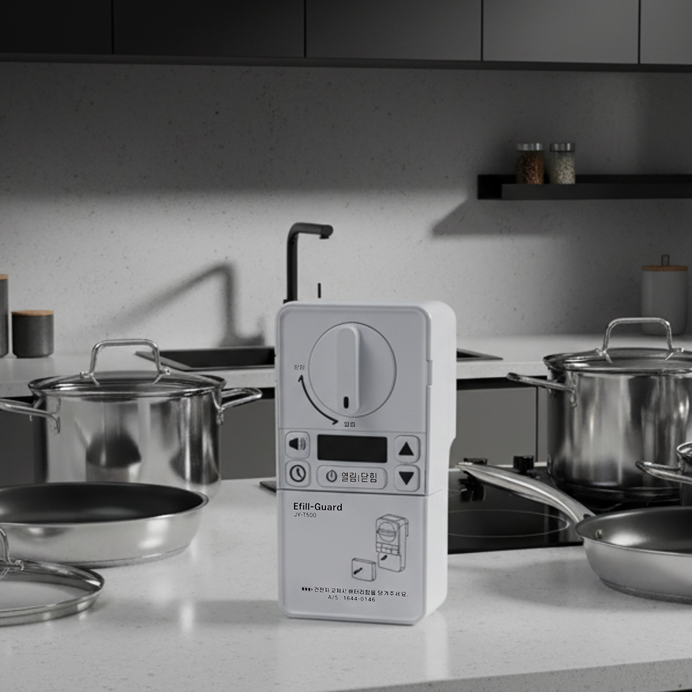 가스 차단기 타이머 JY-T500 콕 LPG 도시 가스 밸브 자동 차단 역방향 설치 리버스 이미지 2