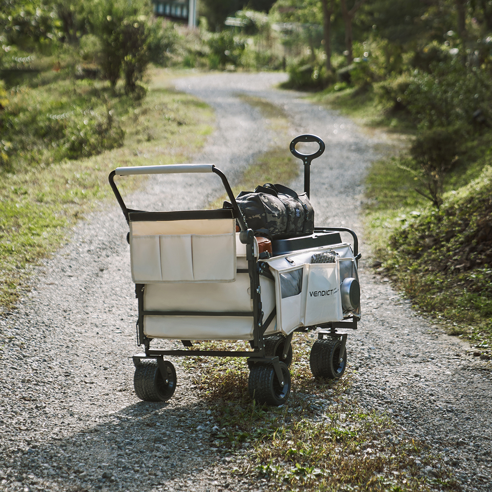 벤딕트 웨건 캠핑웨건 카트 접이식 캐리어 수레 외건 폴딩 대형 오픈형 로버 베이직패키지