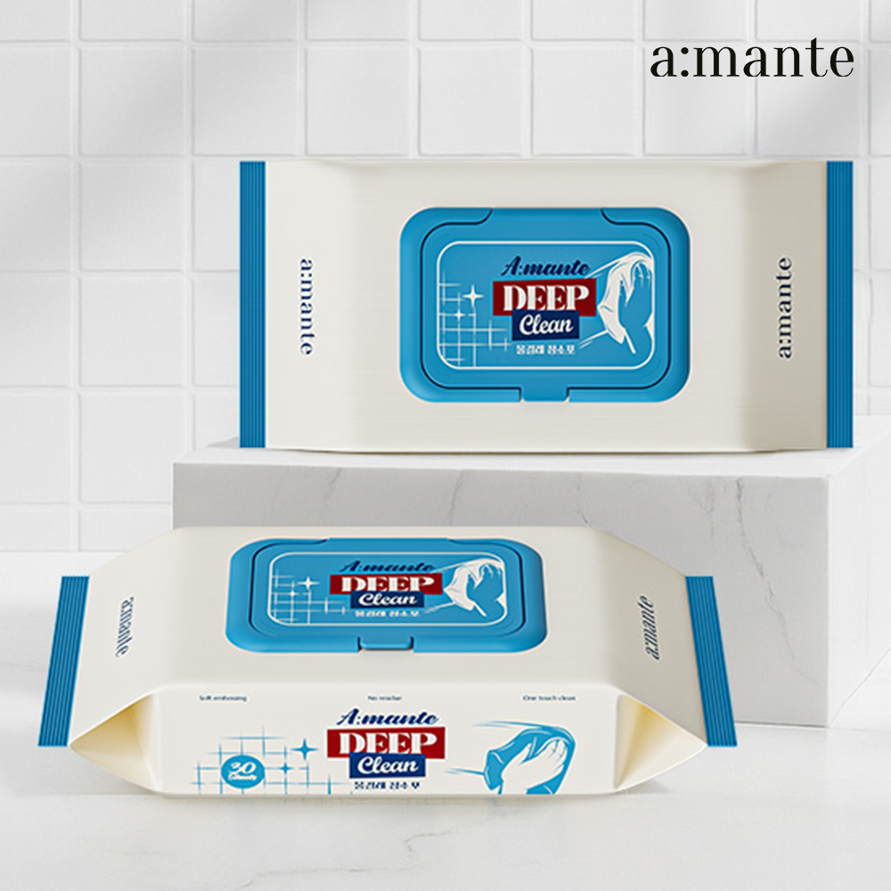아망떼 딥클린 물걸레청소포 밀대 먼지 바닥 청소물티슈 대형 5팩 150매