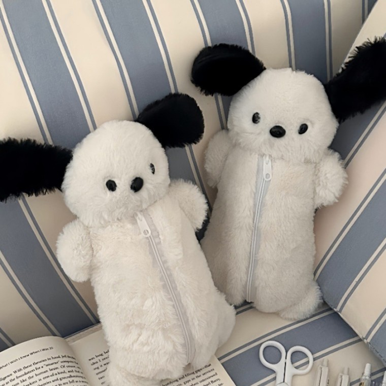 귀여운 흰둥이 강아지필통 - 메인 이미지