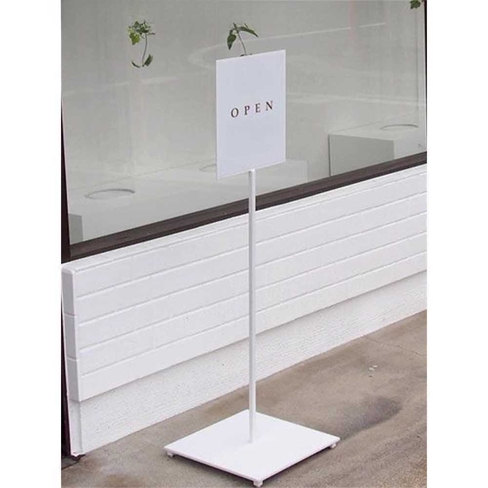 원형 철제 스텐 간판 방향판 카페 상점 입구 안내판 원형 30x120cm - 상세 이미지 4