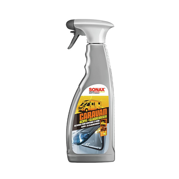 SONAX 소낙스 카라반 아크릴+글래스 클리너 750ML 내외부 아크릴 윈도우 플렉스 글래스 세정 + 타월 1EA 색상랜덤 증정 - 상품 이미지