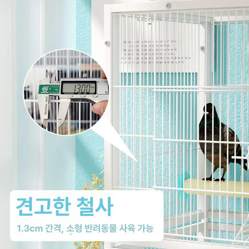 토끼 친칠라 슈가글라이더 햄스터 날다람쥐 기니피그 패키지 복층 은신처 새장 다람쥐 600 2단 화이트 패키지 1 소형 반려동물용 - 상세 이미지 5