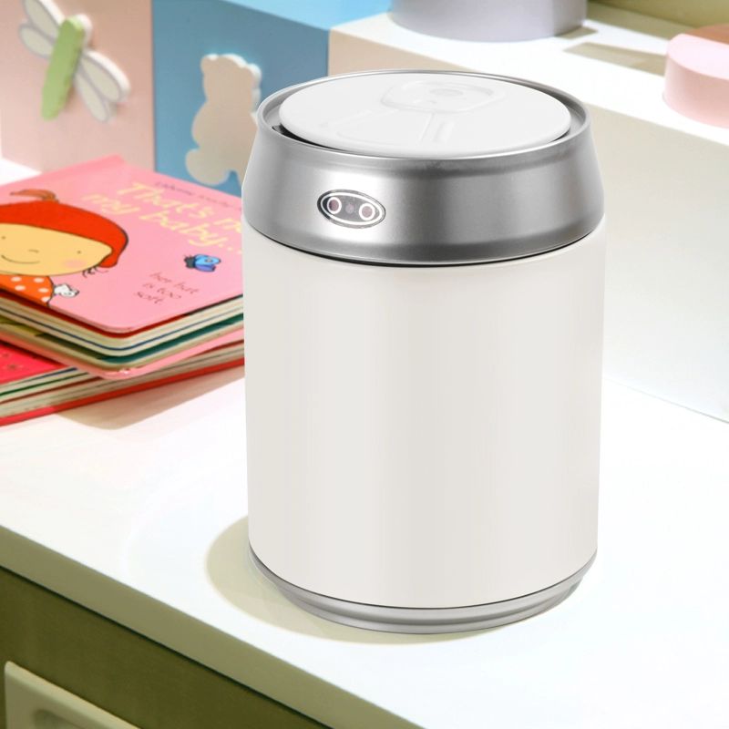음료수캔 쓰레기통 콜라캔 스마트 자동센서 휴지통 1.5L 화이트 - 상세 이미지 3