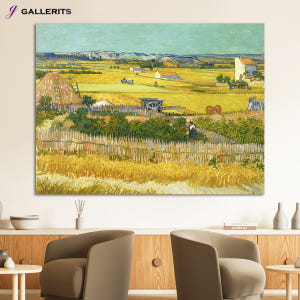 반고흐 라크로의 추수 그림 · 거실 인테리어 명화 액자