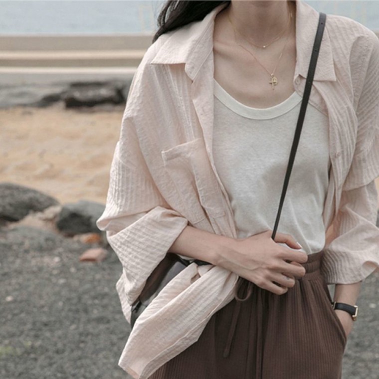 바닐라 내츄럴 블라우스 - 메인 이미지