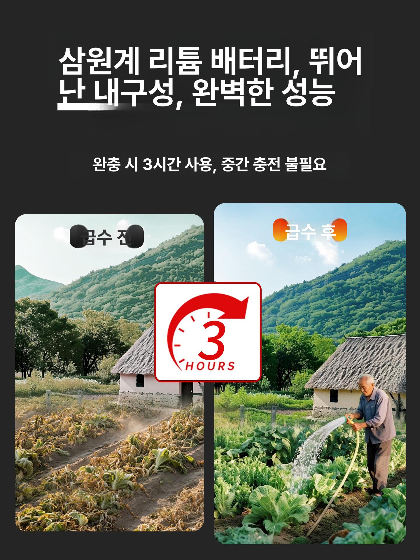 전동 수중 모터 무선 하수 충전식 리튬 워터 펌프 수중 3단조절 70분 본체만 12V - 상세 이미지 2