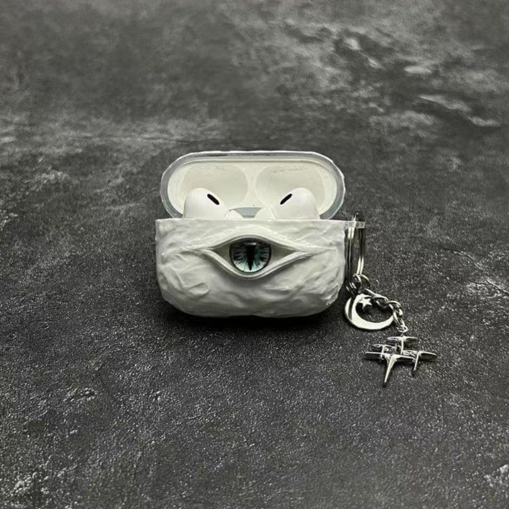 갤럭시 버즈3 fe 프로 케이스 입체 빛나는 크툴루 신화 맞춤형 파란 눈 커버 - 상세 이미지 2