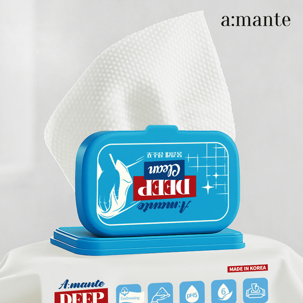 아망떼 딥클린 물걸레청소포 밀대 먼지 바닥 청소물티슈 대형 5팩 150매